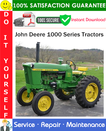 John Deere 1000 Series Tractors Service Repair Manual PDF Download (SM2033)