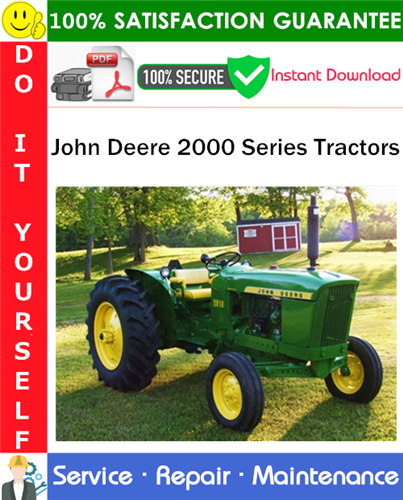 John Deere 2000 Series Tractors Service Repair Manual PDF Download (SM2035)