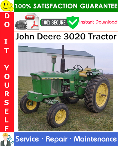 John Deere 3020 Tractor Service Repair Manual PDF Download