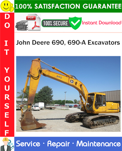 John Deere 690, 690-A Excavators Service Repair Manual PDF Download