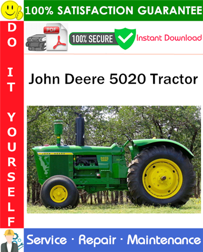 John Deere 5020 Tractor Service Repair Manual PDF Download