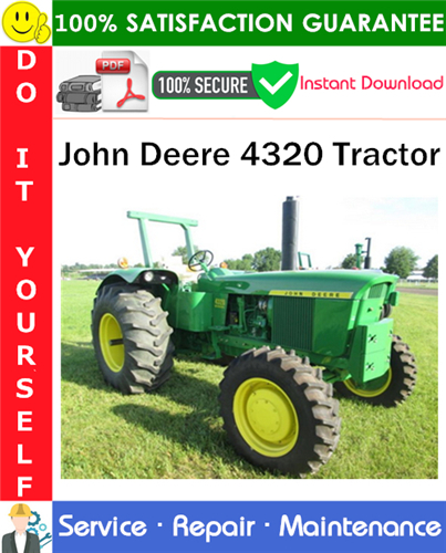 John Deere 4320 Tractor Service Repair Manual PDF Download