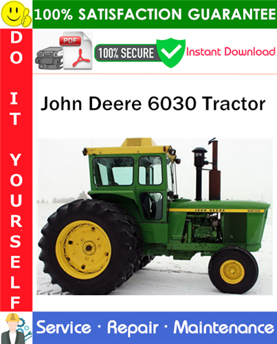 John Deere 6030 Tractor Service Repair Manual PDF Download