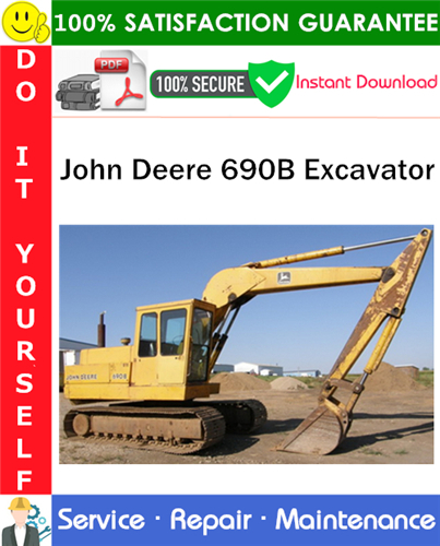 John Deere 690B Excavator Service Repair Manual PDF Download