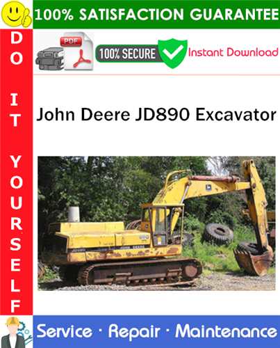 John Deere JD890 Excavator Service Repair Manual PDF Download