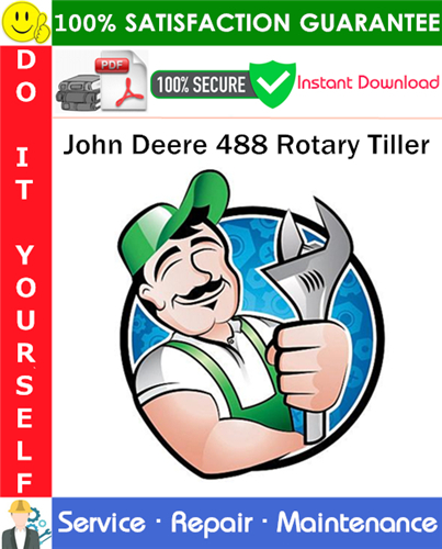 John Deere 488 Rotary Tiller Service Repair Manual PDF Download