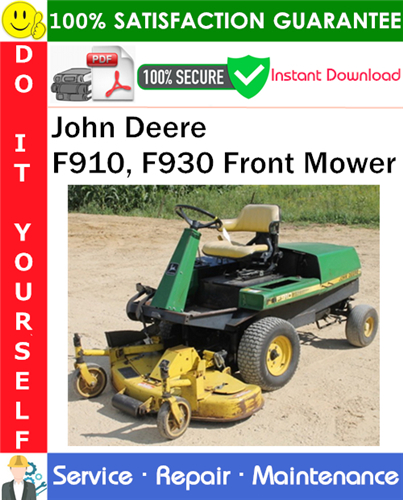 John Deere F910, F930 Front Mower Service Repair Manual PDF Download