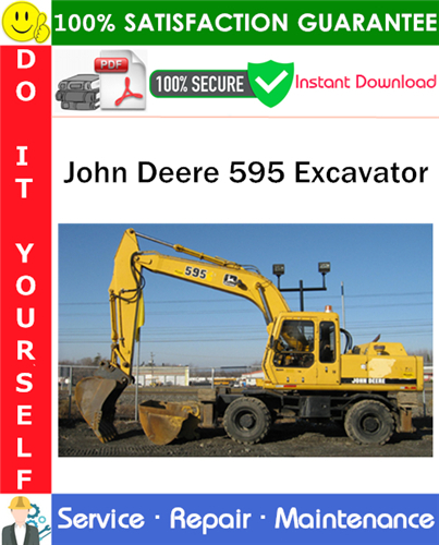 John Deere 595 Excavator Service Repair Manual PDF Download