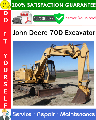 John Deere 70D Excavator Repair Technical Manual PDF Download