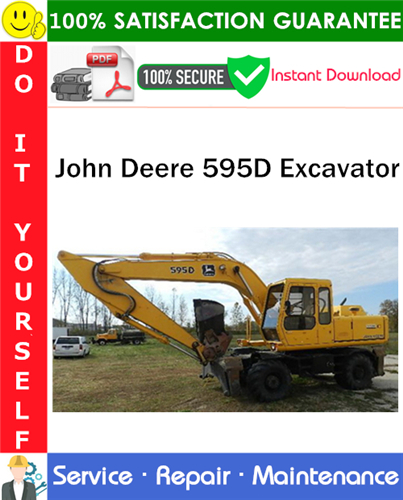 John Deere 595D Excavator Repair Technical Manual