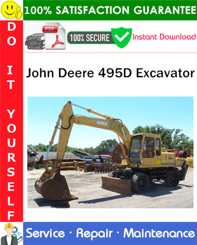 John Deere 495D Excavator Repair Technical Manual