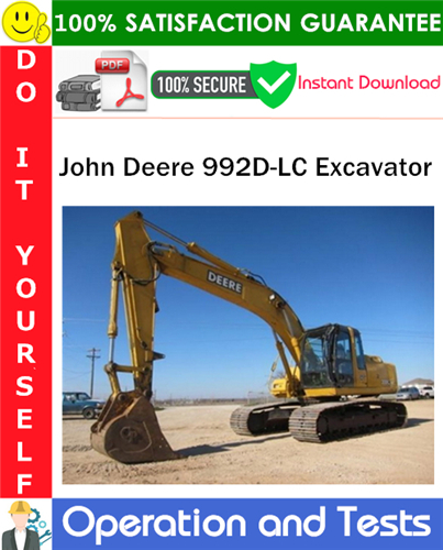 John Deere 992D-LC Excavator Operation and Tests