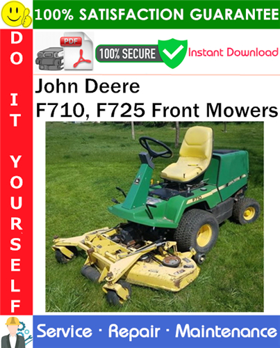 John Deere F710, F725 Front Mowers Service Repair Manual