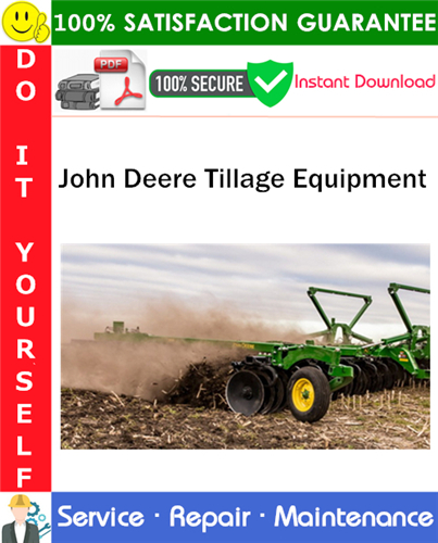 John Deere Tillage Equipment Service Repair Manual