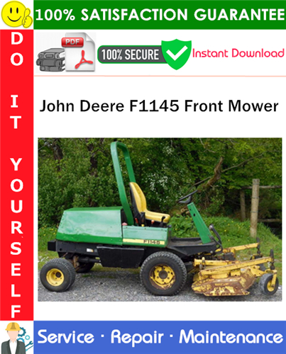John Deere F1145 Front Mower Service Repair Manual PDF Download