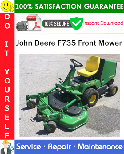 John Deere F735 Front Mower Service Repair Manual