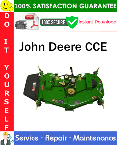 John Deere CCE Service Repair Manual PDF Download