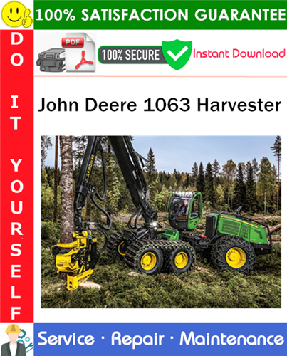 John Deere 1063 Harvester Service Repair Manual