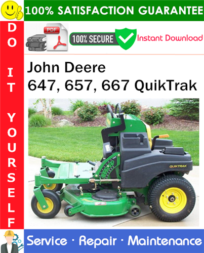 John Deere 647, 657, 667 QuikTrak Service Repair Manual