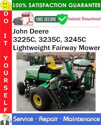 John Deere 3225C, 3235C, 3245C Lightweight Fairway Mower
