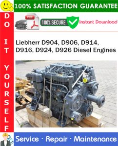 Liebherr D904, D906, D914, D916, D924, D926 Diesel Engines Service Repair Manual