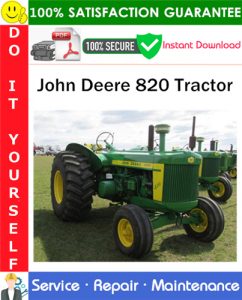 John Deere 820 Tractor Service Repair Manual