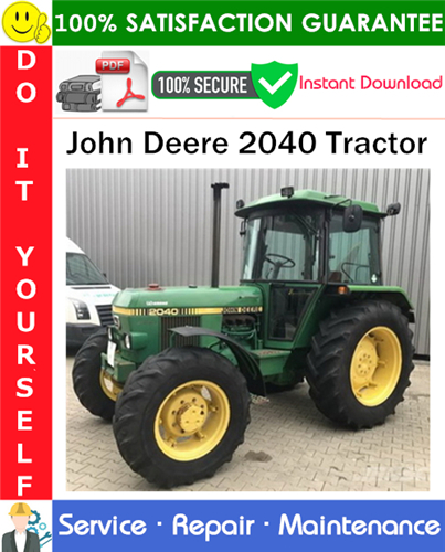 John Deere 2040 Tractor Service Repair Manual