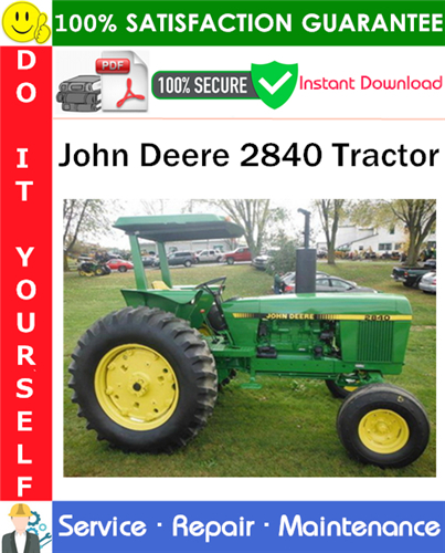 John Deere 2840 Tractor Service Repair Manual