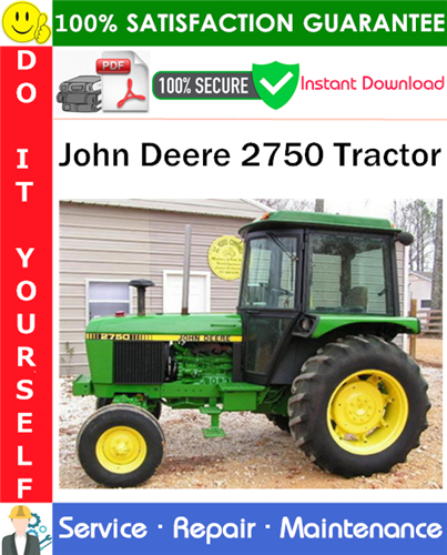 John Deere 2750 Tractor Service Repair Manual PDF Download