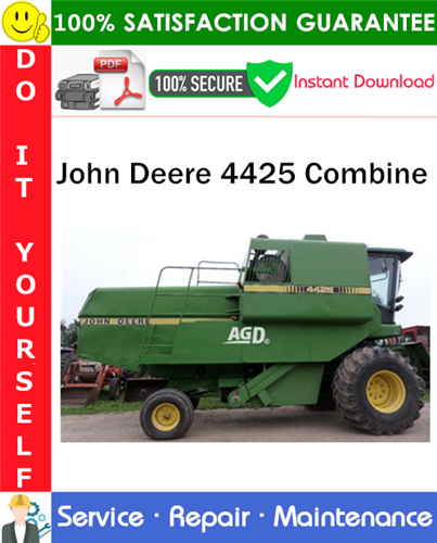John Deere 4425 Combine Service Repair Manual