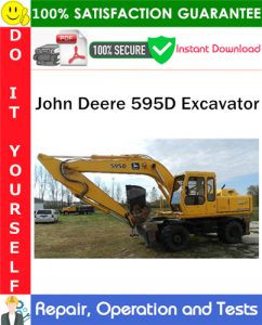 John Deere 595D Excavator Repair, Operation and Tests