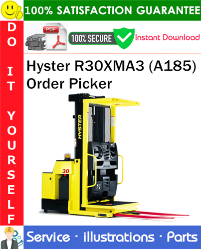 Hyster R30XMA3 (A185) Order Picker Parts Manual