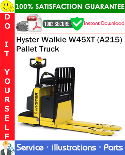 Hyster Walkie W45XT (A215) Pallet Truck Parts Manual