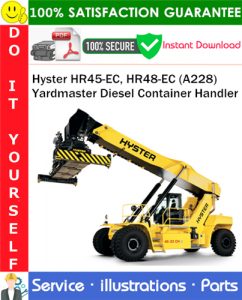 Hyster HR45-EC, HR48-EC (A228) Yardmaster Diesel Container Handler Parts Manual