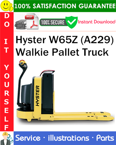 Hyster W65Z (A229) Walkie Pallet Truck Parts Manual