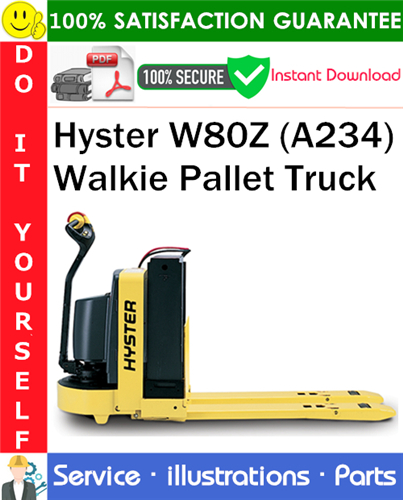 Hyster W80Z (A234) Walkie Pallet Truck Parts Manual