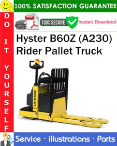Hyster B60Z (A230) Rider Pallet Truck Parts Manual