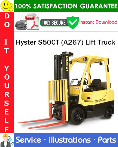 Hyster S50CT (A267) Lift Truck Parts Manual