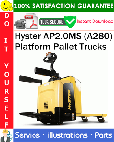 Hyster AP2.0MS (A280) Platform Pallet Trucks Parts Manual