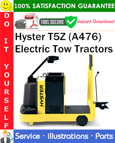 Hyster T5Z (A476) Electric Tow Tractors Parts Manual