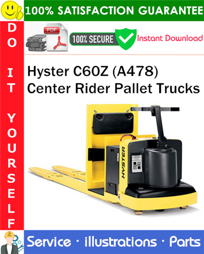 Hyster C60Z (A478) Center Rider Pallet Trucks Parts Manual PDF Download