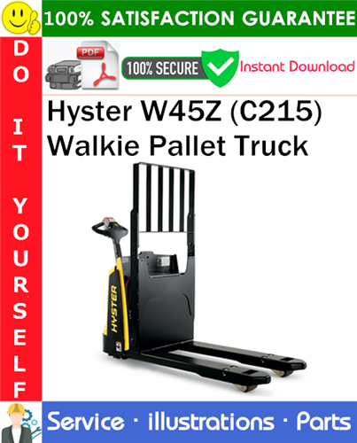 Hyster W45Z (C215) Walkie Pallet Truck Parts Manual