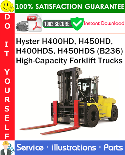 Hyster H400HD, H450HD, H400HDS, H450HDS (B236) High-Capacity Forklift Trucks Parts Manual