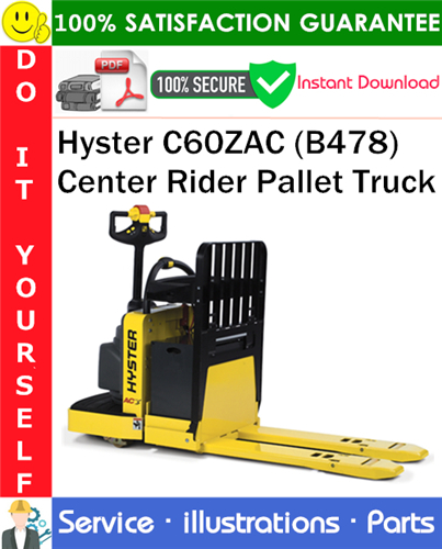 Hyster C60ZAC (B478) Center Rider Pallet Truck Parts Manual