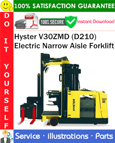 Hyster V30ZMD (D210) Electric Narrow Aisle Forklift Parts Manual