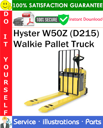 Hyster W50Z (D215) Walkie Pallet Truck Parts Manual