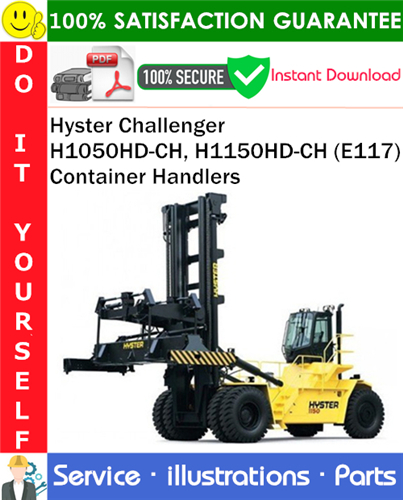 Hyster Challenger H1050HD-CH, H1150HD-CH (E117) Container Handlers Parts Manual