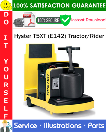 Hyster T5XT (E142) Tractor/Rider Parts Manual