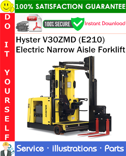 Hyster V30ZMD (E210) Electric Narrow Aisle Forklift Parts Manual