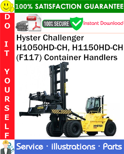 Hyster Challenger H1050HD-CH, H1150HD-CH (F117) Container Handlers Parts Manual